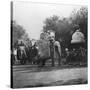 A Punjabi Princess in an Elephant Procession, Delhi, India, 1900s-H & Son Hands-Stretched Canvas