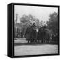 A Punjabi Princess Riding an Elephant in a Procession, Delhi, India, 1900s-H & Son Hands-Framed Stretched Canvas