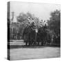 A Punjabi Princess Riding an Elephant in a Procession, Delhi, India, 1900s-H & Son Hands-Stretched Canvas