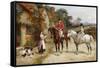 A Puppy for My Lady-Heywood Hardy-Framed Stretched Canvas