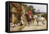 A Puppy for My Lady-Heywood Hardy-Framed Stretched Canvas