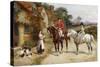 A Puppy for My Lady-Heywood Hardy-Stretched Canvas