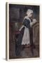 A Puritan Girl at Prayer-null-Stretched Canvas