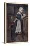 A Puritan Girl at Prayer-null-Stretched Canvas