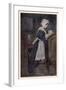 A Puritan Girl at Prayer-null-Framed Art Print