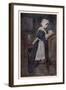 A Puritan Girl at Prayer-null-Framed Art Print