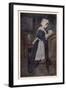 A Puritan Girl at Prayer-null-Framed Art Print