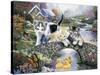 A Purrfect Day-Jenny Newland-Stretched Canvas