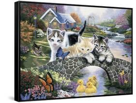 A Purrfect Day-Jenny Newland-Framed Stretched Canvas