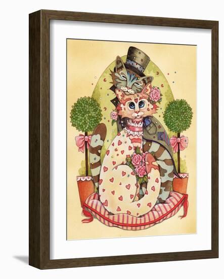 A Purrrrfect Match-Linda Ravenscroft-Framed Giclee Print