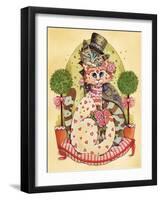 A Purrrrfect Match-Linda Ravenscroft-Framed Giclee Print