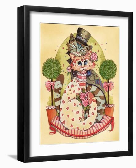 A Purrrrfect Match-Linda Ravenscroft-Framed Giclee Print