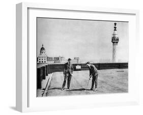 A Putting Green on the Roof of Adelaide House, Near London Bridge, London, 1926-1927-null-Framed Giclee Print