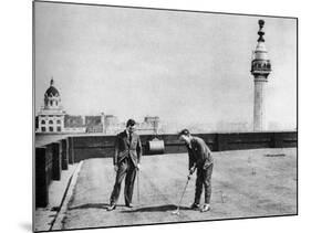 A Putting Green on the Roof of Adelaide House, Near London Bridge, London, 1926-1927-null-Mounted Giclee Print