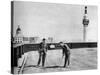 A Putting Green on the Roof of Adelaide House, Near London Bridge, London, 1926-1927-null-Stretched Canvas