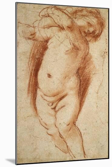 A Putto, 1620 - 1624-Guercino-Mounted Giclee Print