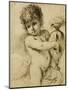 A Putto with a Vase-Guercino (Giovanni Francesco Barbieri)-Mounted Giclee Print