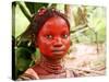 A Pygmy Woman is Seen at the Village of Mpha, Democratic Republic of Congo-null-Stretched Canvas