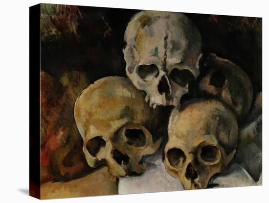A Pyramid of Skulls, 1898-1900-Paul Cézanne-Stretched Canvas