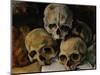 A Pyramid of Skulls, 1898-1900-Paul Cézanne-Mounted Giclee Print