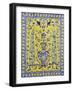 A Qajar Cuerda Seca Tile Panel-null-Framed Giclee Print