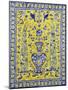 A Qajar Cuerda Seca Tile Panel-null-Mounted Giclee Print