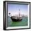 A Qatari Sailing Dhow, Called a Boom or Boum, with the National Flag Flying and the Doha Skyline-PaulCowan-Framed Photographic Print