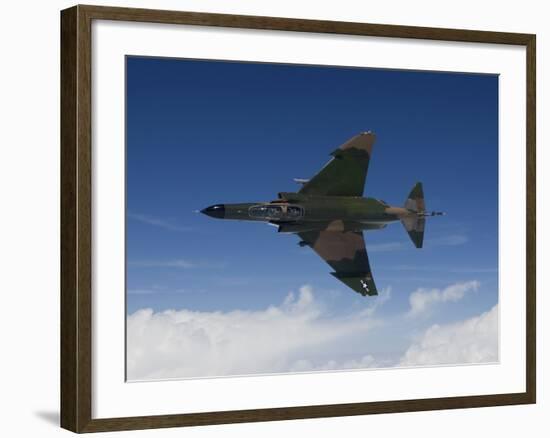 A QF-4E Aircraft Flies Over the Gulf of Mexico-Stocktrek Images-Framed Photographic Print