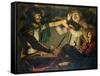 A Quarrel at a Game of Cards-Cryn Hendricksz Volmaryn-Framed Stretched Canvas