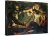 A Quarrel at a Game of Cards-Cryn Hendricksz Volmaryn-Stretched Canvas