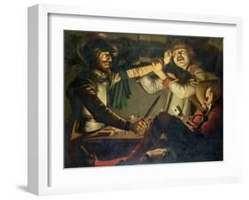 A Quarrel at a Game of Cards-Cryn Hendricksz Volmaryn-Framed Giclee Print