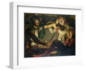 A Quarrel at a Game of Cards-Cryn Hendricksz Volmaryn-Framed Giclee Print