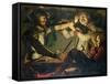 A Quarrel at a Game of Cards-Cryn Hendricksz Volmaryn-Framed Stretched Canvas