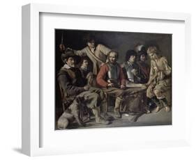 A Quarrel (Oil on Canvas)-Mathieu Le Nain-Framed Giclee Print