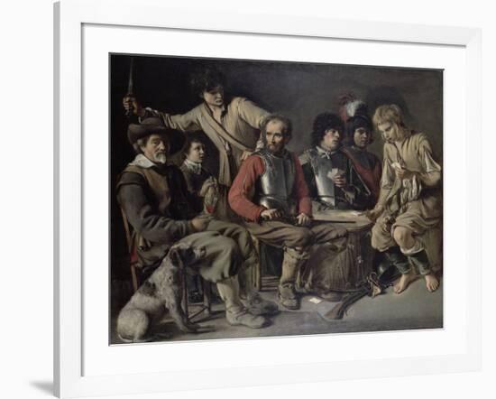 A Quarrel (Oil on Canvas)-Mathieu Le Nain-Framed Giclee Print