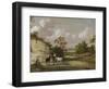 A Quarry Scene with Figures-Julius Caesar Ibbetson-Framed Giclee Print