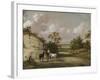 A Quarry Scene with Figures-Julius Caesar Ibbetson-Framed Giclee Print