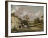 A Quarry Scene with Figures-Julius Caesar Ibbetson-Framed Giclee Print