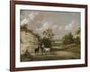 A Quarry Scene with Figures-Julius Caesar Ibbetson-Framed Giclee Print