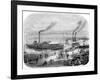 A Quay, San Francisco, California, 19th Century-null-Framed Giclee Print