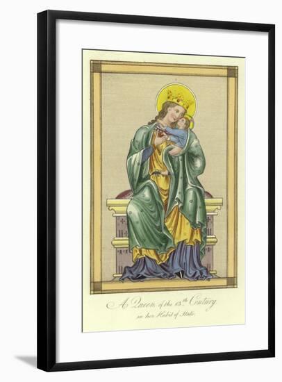 A Queen of the 13th Century in Her Habit of State-null-Framed Giclee Print