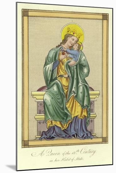 A Queen of the 13th Century in Her Habit of State-null-Mounted Giclee Print