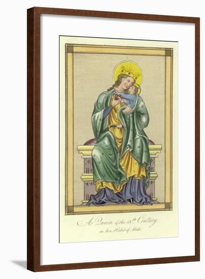 A Queen of the 13th Century in Her Habit of State-null-Framed Giclee Print