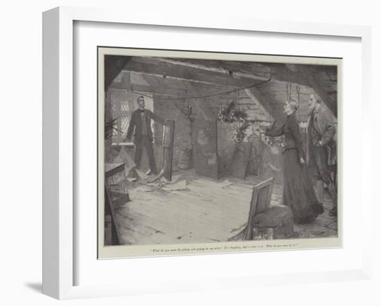 A Question of Conscience-Arthur Herbert Buckland-Framed Giclee Print