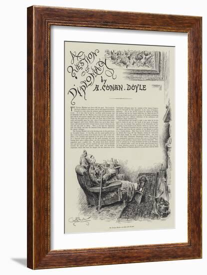 A Question of Diplomacy-Frederick Barnard-Framed Giclee Print