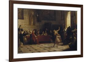 A Question of Propriety-Edwin Long-Framed Giclee Print