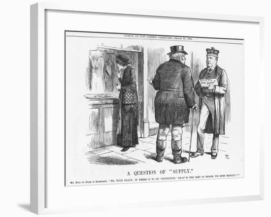 A Question of Supply, 1884-Joseph Swain-Framed Giclee Print