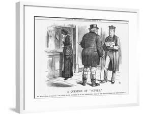 A Question of Supply, 1884-Joseph Swain-Framed Giclee Print