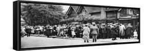 A Queue for the Zoo on a National Holiday, London, 1926-1927-null-Framed Stretched Canvas