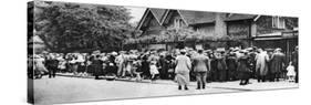 A Queue for the Zoo on a National Holiday, London, 1926-1927-null-Stretched Canvas